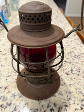 D.&H. Co. Collectible Railroad lantern with Red Embossed Glass Globe picture