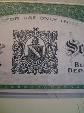 SLING'S🪙RARE 1917 $1 Peirce School Banking & Business Currency Philadelphia PA picture