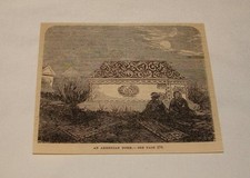 1885 magazine engraving ~ AN ARMENIAN TOMB picture