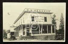 Rare RPPC R N Meserve Store. Gray's River, Washington. C 1912 Wahkiakum Co. picture