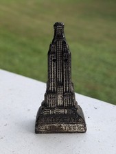 vintage metal Empire State Building New York City souvenir shaker picture
