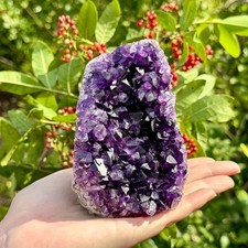 Natural Amethyst Cluster Purple Crystal Stone Mineral Specimen Home Decor picture