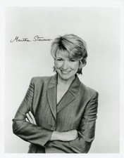 Martha Stewart- Signed B&W Photograph picture