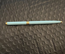 TIFFANY & Co. Blue Lacquer Gold Purse Ballpoint Pen Twist Mechanism Germany made picture