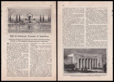 Sesquicentennial Celebration 1926article “Fair to Celebrate Triumph of Invention picture