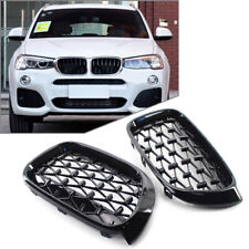 Meteor Front Kidney Grille Grill For BMW X3 F25 /X4 F26 2014-2017 Black picture