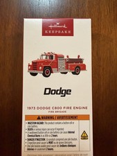 2026 Hallmark Ornament:  Fire Brigade 1973 Dodge C800 Fire Engine With Light picture
