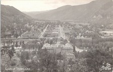 RPPC Glenwood Springs CO Panoramic Birdseye Town View 1940s picture