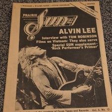 Prairie Sun Vol 3 No 12 Music Newspaper Alvin Lee Feature Tom Robinson Interview picture