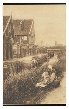 Marken Netherlands Canal Scene Standard Postcard picture