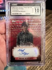 Noah Schnapp Will Byers 2025 Topps High Tek Stranger Things Auto 1/5 CGC 10 picture
