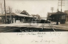 Tioga Depot Railroad Train Station PHILADELPHIA PA RPPC Photo Postcard COPY picture
