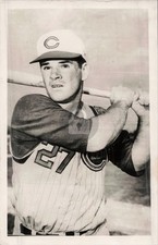 Pete Rose 1963 Rookie Year Cincinnati Reds Wearing #27 Black & White RPPC COPY picture