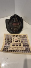 Vintage Leather Cairns Fire Helmet Terryville Fire Dept New York Engine 2 picture