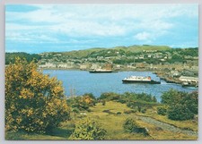 Vintage Postcard Oban Bay Showing Ferries Argyllshire Scotland Iain Wallace picture