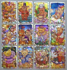 12 VTG 1995 Teddy Bear Vending Machine Stickers by Brand Imports Collectible NOS picture