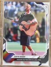 2026 Topps Now Justin Bieber #JB01 “Headlines Halftime Show” picture