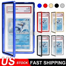 for PSA Slab Graded Trading Cards Protector Holder 35PT Magnetic Case Display picture