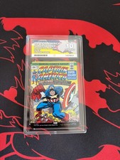 MTG Captain America Mythic Foil Full Art Comic Cover 0387 Graded Ace 10 picture