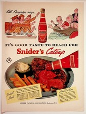 WWII Snider's Catsup Ad 1940s