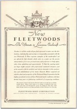 Vintage 1929, Fleetwood, General Motors, Automobile, Car, 20's Print Ad picture