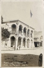 Port Au Prince Haiti American Consulate RPPC Photo Postcard COPY picture