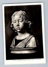 Busto di un Fanciullo Andrea della Robbia Firenze Italy Postcard Museo Sculpture picture