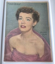 May 6, 1951 SUNDAY NEW YORK COLOROTO PICTURE MAGAZINE PHYLLIS KIRK ON COVER VG picture
