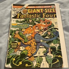 Giant-Size Fantastic Four #4 VG/F 1975 1st App. Madrox The Multiple Man🔥🔑 picture