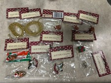 VTG WANG'S INTERNATIONAL Ornaments JUST FOR KEEPS Christmas LOT OF 12 picture