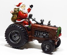 Santa Claus On Tractor Christmas Holiday Tabletop Home Decor Figure Northlight picture