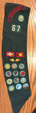 Vintage Girl Scout Junior Badge Sash 1960’s-70’s - Troop 67- Trumbull, CT picture