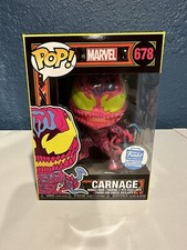 Black Light Carnage AUTHENTIC Funko POP Funko Shop Exclusive #678 NEAREST MINT picture