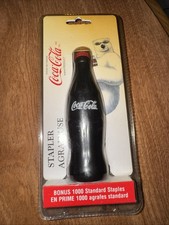 Vintage 1998 Coca Cola Stapler With Bonus 1000 Standard Staples Coke Collectable picture