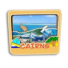 Cairns Australia Refrigerator magnet 3D travel souvenirs wood craft gifts picture