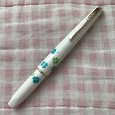 Platinum 14K Gold Fountain Pen Short Fine Nib Clover Japan picture