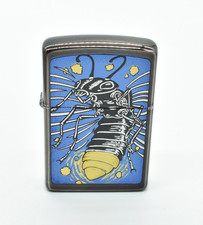 Zippo - BARRETT SMYTHE, LIGHTNING BUG, Sep 1993, Midnight Chrome, NEW, Backyard picture