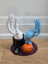 Bath & Body Works Disney Jack Skellington & Sally Hands Pedestal - Brand New picture