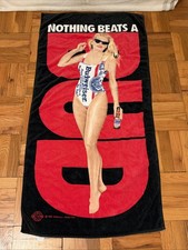 Vintage 1992  Budweiser Bud Girl Bath/Beach Towel 