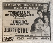 Jersey Girl Ben Affleck Liv Tyler George Carlin Original Vintage Print Ad Tpa38 picture