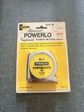 Vintage 1979 Stanley PowerLock II Tape Measure 16ft 33-116 Made in USA NEW NOS picture