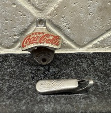 Lot Of 2 Vintage Coca Cola Bottle Openers Different Starr X And Formed Hand picture