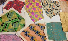 140 Lot VTG 1920s & 1930s Lined Envelopes Decorative Tissue Paper picture