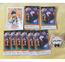 Obey Me Leviathan Levi Cheki Set 2 7 Name Badge Trading Cards Collection picture