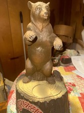 Vintage 1985 Grizzly Beer Canadian Lager Bottle Holder Bear Display Advertising picture