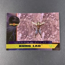 Mortal Kombat II Spikes & Pits 2 Kung Lao SP2 Classic 1994 Holo Chase Card picture
