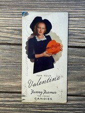 Vintage 1940s Fanny Farmer Valentine Candy Advertisement Card picture