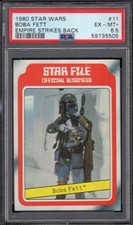 1980 Topps Star Wars Boba Fett #11 star file PSA 6.5 EXMT+ Empire Strikes Back picture