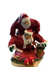 Vintage Clothtique Possible Dreams Santa and Mrs Claus Figurine Holiday Decor picture