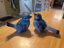 Vintage Goebel Blue Bird Figurines Pair CV73 CV72 West Germany picture